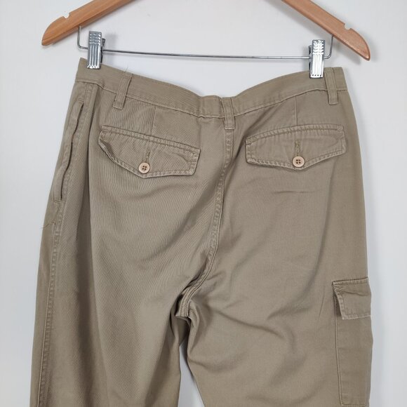 Jacob Annexe Women's Cargo Pants Size 9 / 10 Beige Cotton Casual Outerwear Daily - Picture 6 of 12